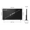 Sharp 65HP5265E 65" (165,1 cm) 4K Ultra HD Smart TV, Google TV, Wi-Fi, preto