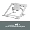 Suporte para portátil Fellowes Alumia portátil tamanho máx. 15 polegadas peso máx. 5 kg Prateado