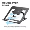 Suporte para portátil Fellowes Alumia portátil tamanho máx. 15 polegadas peso máx. 5 kg Preto