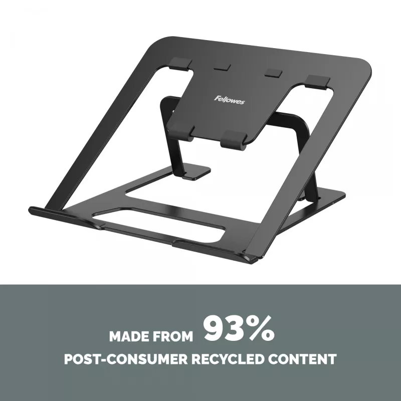 Suporte para portátil Fellowes Alumia portátil tamanho máx. 15 polegadas peso máx. 5 kg Preto