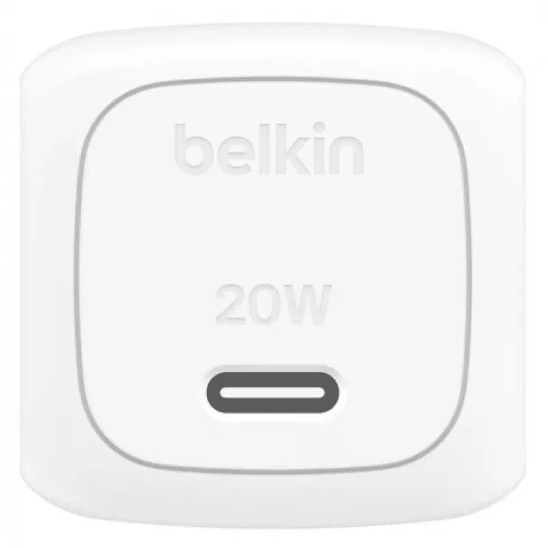 Carregador de parede BELKIN - Boostcharge - Compacto USB-C 20W PPS - Branco