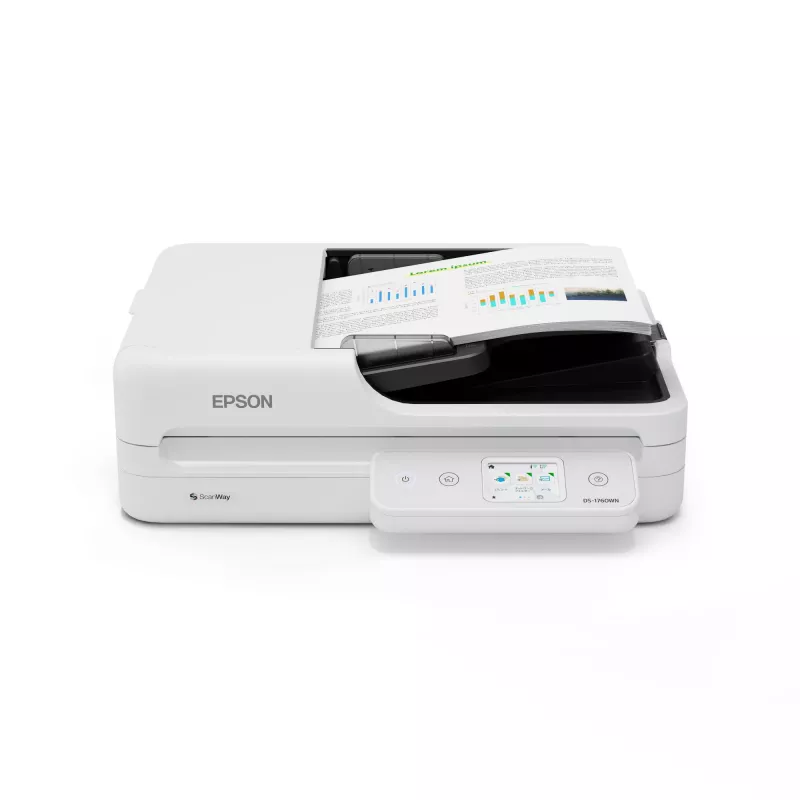 Epson WorkForce DS-1760WN digitalizador de mesa e ADF 1200 x 1200 DPI A4 preto, branco
