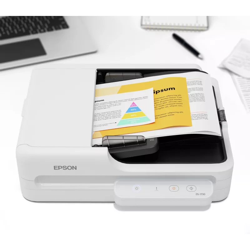 Epson WorkForce DS-1730 digitalizador de mesa e ADF 1200 x 1200 DPI A4 preto, branco