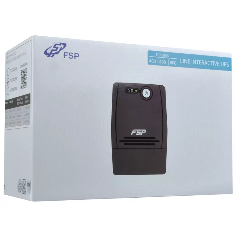 FSP FP 800 unidade de alimentação ininterrupta (UPS) 0,8 kVA 480 W 2 saídas AC