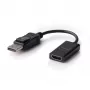 Dell 492-BBXU (DANAUBC087) adaptador de DisplayPort para HDMI 2.0, 4K, 0,2 m, preto