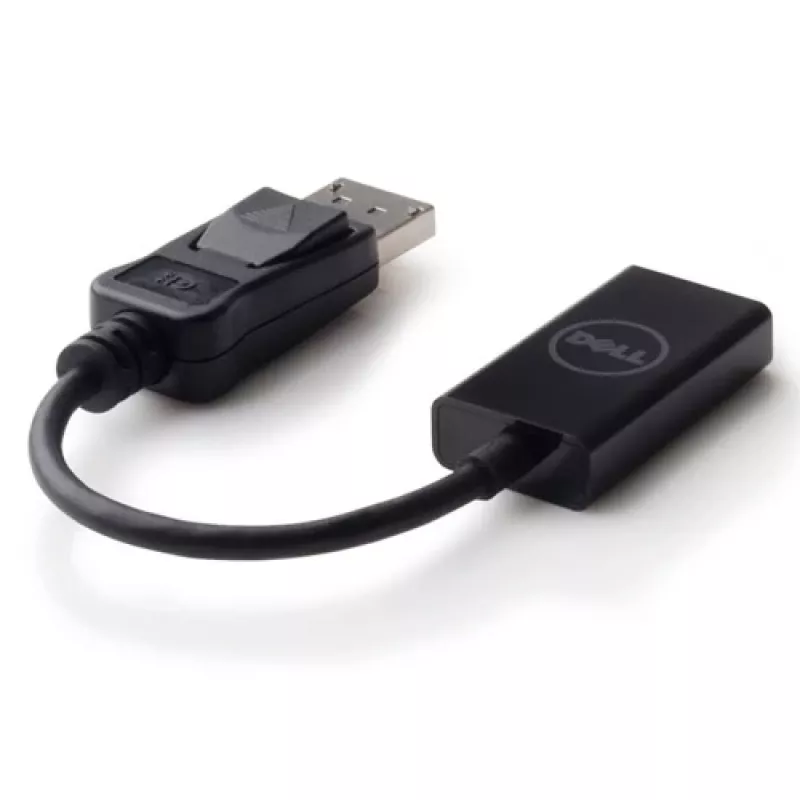 Dell 492-BBXU (DANAUBC087) adaptador de DisplayPort para HDMI 2.0, 4K, 0,2 m, preto