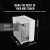 Caixa de PC CORSAIR – iCUE LINK 6500X RGB Mid-Tower Dual Chamber branco