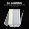 Caixa de PC CORSAIR – iCUE LINK 6500X RGB Mid-Tower Dual Chamber branco