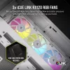 Caixa de PC CORSAIR – iCUE LINK 6500X RGB Mid-Tower Dual Chamber branco