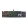 Teclado Gaming GENESIS Thor 420 RGB USB QWERTY US International Prateado
