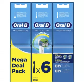 Cabeça de escova Oral-B Precision Clean 80339528 6 unid. Branco
