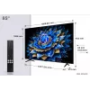 TCL 85T69C Smart TV QLED 4K Ultra HD de 85" (216 cm), Google TV, Wi-Fi, preta