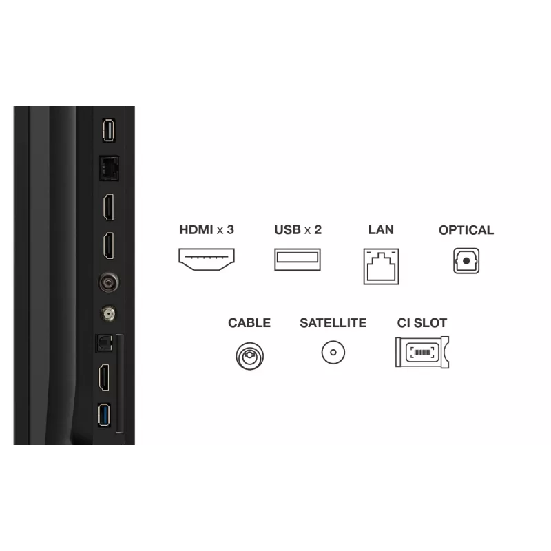TCL 85T69C Smart TV QLED 4K Ultra HD de 85" (216 cm), Google TV, Wi-Fi, preta