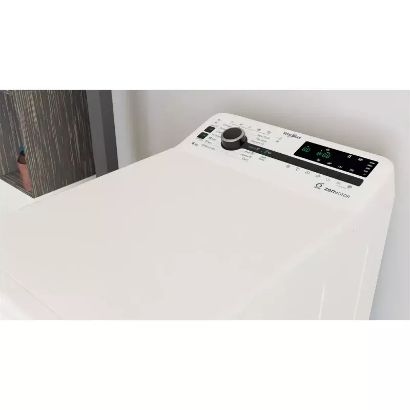 Máquina de lavar de carga superior WHIRLPOOL TDLRBX 6252BS EU — 6 kg, 1200 rpm, Classe de eficiência energética B, 900×400×600 mm, branco