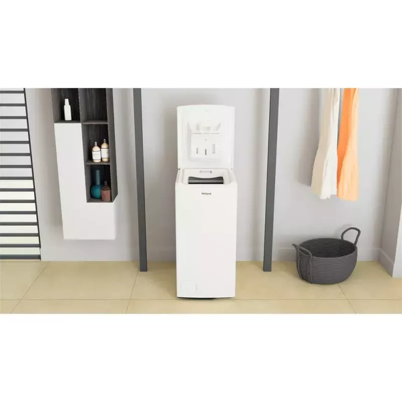 Máquina de lavar de carga superior WHIRLPOOL TDLRBX 6252BS EU — 6 kg, 1200 rpm, Classe de eficiência energética B, 900×400×600 mm, branco