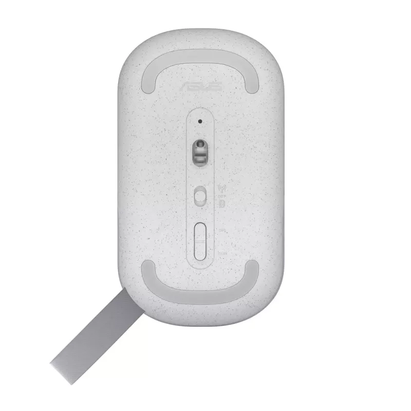 Rato ASUS Marshmallow MD100 Escritório Ambidestro RF Wireless + Bluetooth Ótico 1600 DPI