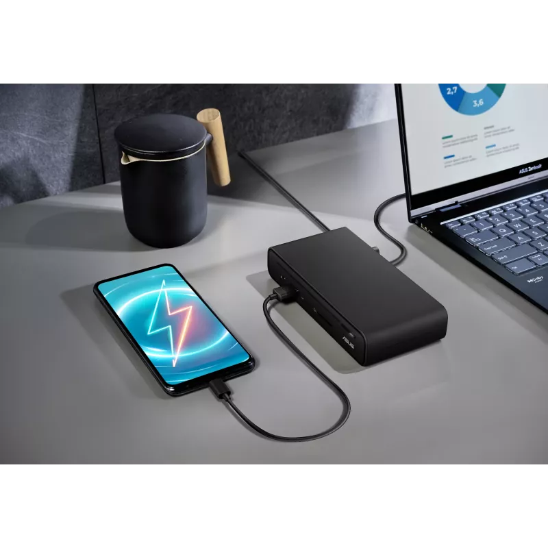 Dock USB-C ASUS Triple Display DC300 Docking USB 3.2 Gen 2 (3.1 Gen 2) Type-C Preto