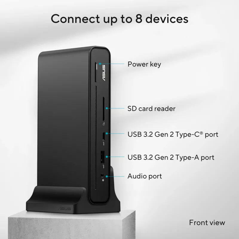 Dock USB-C ASUS Triple Display DC300 Docking USB 3.2 Gen 2 (3.1 Gen 2) Type-C Preto