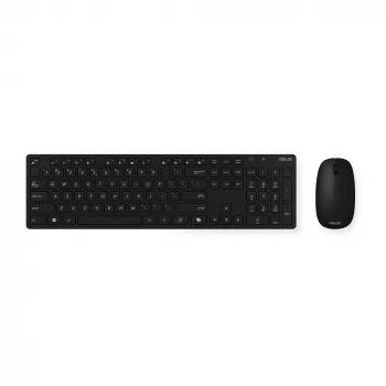 Conjunto de teclado e rato sem fios ASUS W5000, teclado, rato incluído, universal, RF sem fios, preto