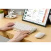 Teclado Bluetooth sem fios ASUS Marshmallow KW100 — layout US International, Oat Milk