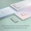 Teclado Bluetooth sem fios ASUS Marshmallow KW100 — layout US International, Oat Milk