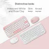 Teclado Bluetooth sem fios ASUS Marshmallow KW100 — layout US International, Oat Milk