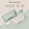 Teclado Bluetooth sem fios ASUS Marshmallow KW100 — layout US International, design compacto
