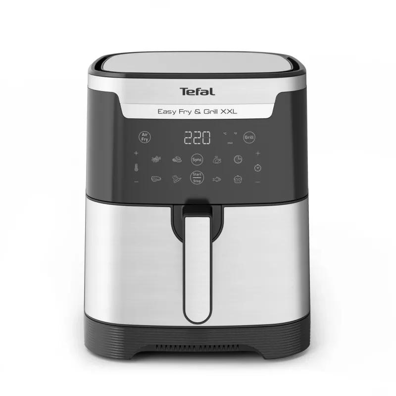 Fritadeira de ar quente Tefal Easy Fry & Grill EY801D 6,5 L de bancada 1650 W aço inoxidável