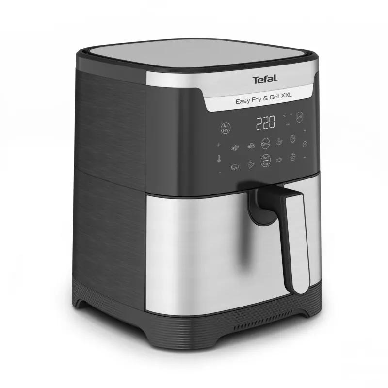 Fritadeira de ar quente Tefal Easy Fry & Grill EY801D 6,5 L de bancada 1650 W aço inoxidável