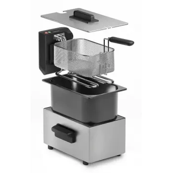 Fritadeira Tristar FR-9334 – capacidade individual de 3 L, 2000 W, botão rotativo, prateado