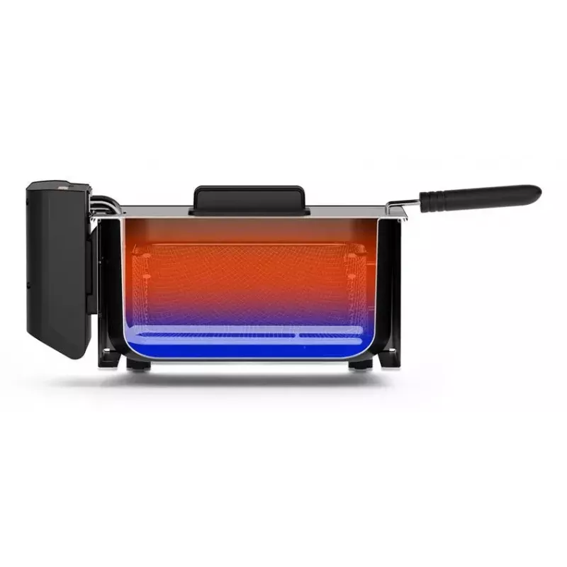 Fritadeira Tristar FR-9334 – capacidade individual de 3 L, 2000 W, botão rotativo, prateado