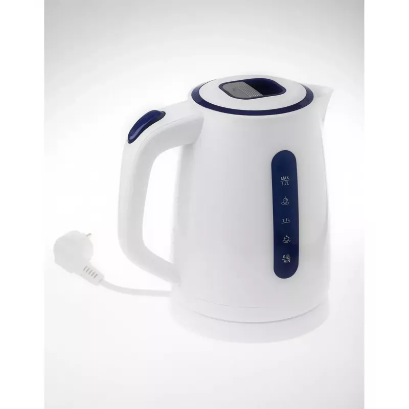 Chaleira elétrica Adler 1,7 L 2200 W azul branco