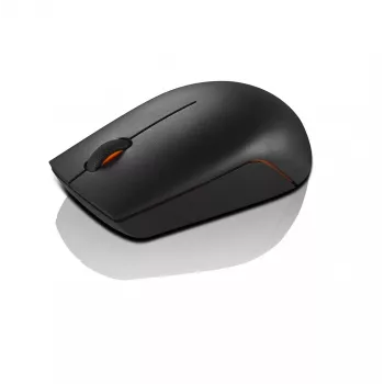Rato sem fios compacto Lenovo 300 preto, 1000 DPI, 2,4 GHz