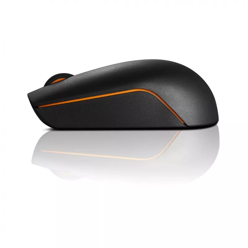 Rato sem fios compacto Lenovo 300 preto, 1000 DPI, 2,4 GHz