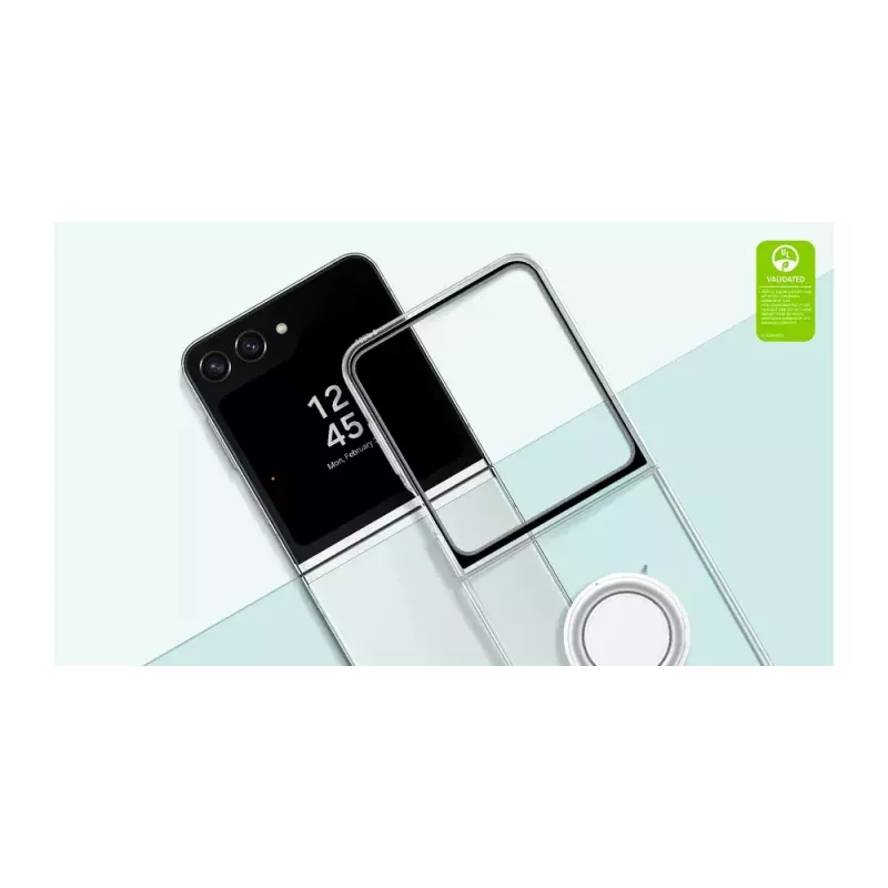 Samsung EF-XF731CTEGWW Clear Gadget Case capa para Galaxy Z Flip5, transparente