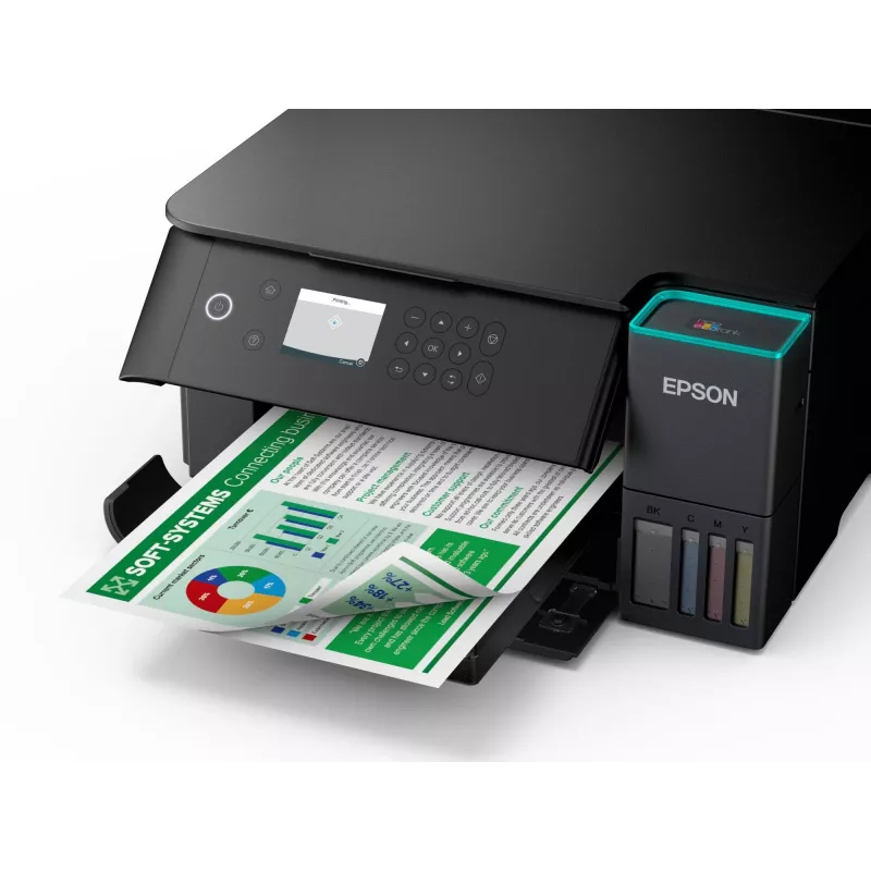 Impressora multifunções jato de tinta Epson EcoTank L6360 — cor, A4, 4800x1200 DPI, 35 ppm, Wi‑Fi, frente e verso