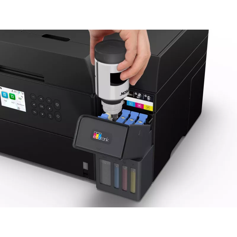 Impressora multifunções jato de tinta Epson EcoTank L6370 — cor, A4, 4800x1200 DPI, Wi‑Fi, Ethernet