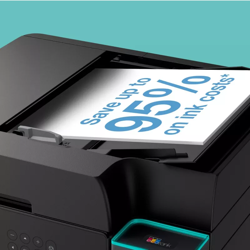 Impressora multifunções jato de tinta Epson EcoTank L6370 — cor, A4, 4800x1200 DPI, Wi‑Fi, Ethernet