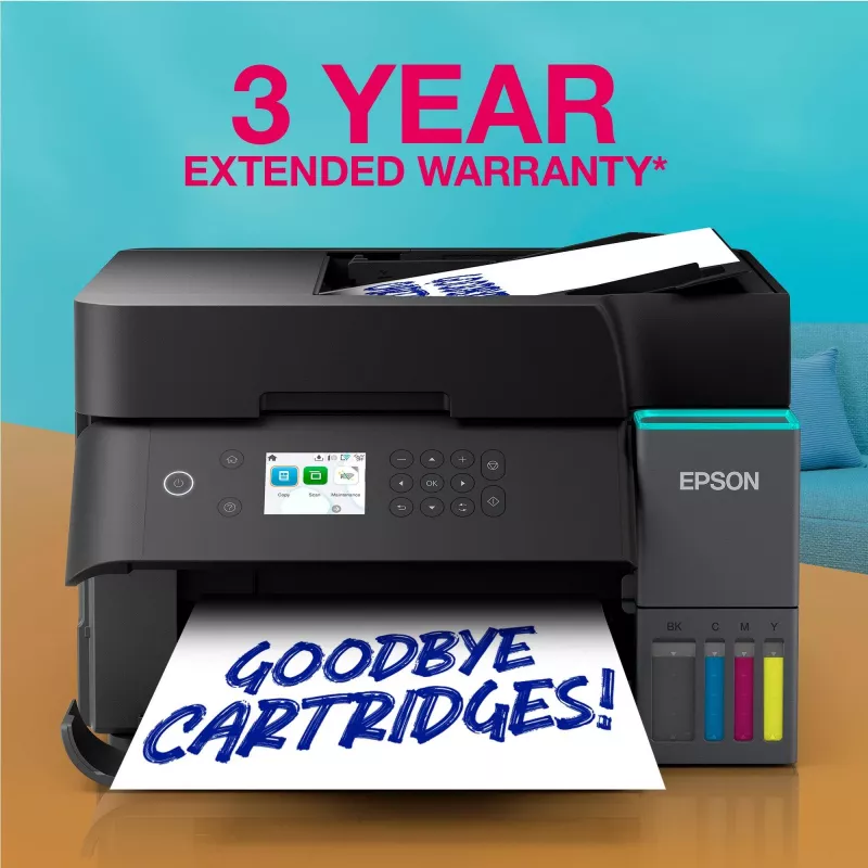 Impressora multifunções jato de tinta Epson EcoTank L6370 — cor, A4, 4800x1200 DPI, Wi‑Fi, Ethernet