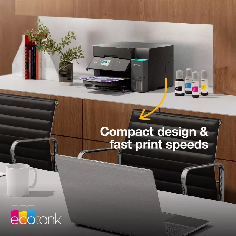 Impressora multifunções jato de tinta Epson EcoTank L6370 — cor, A4, 4800x1200 DPI, Wi‑Fi, Ethernet