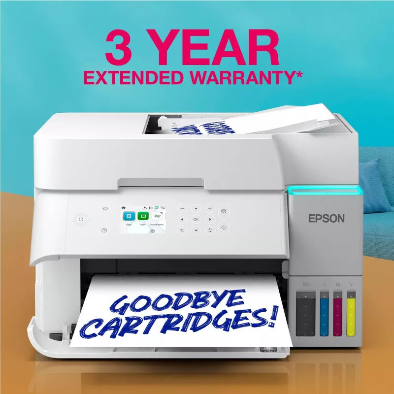 Impressora multifunções jato de tinta Epson EcoTank L6376 — cor, A4, 4800 x 1200 DPI, 35 ppm, Wi‑Fi, Ethernet, frente e verso
