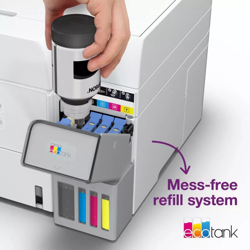 Impressora multifunções jato de tinta Epson EcoTank L6376 — cor, A4, 4800 x 1200 DPI, 35 ppm, Wi‑Fi, Ethernet, frente e verso