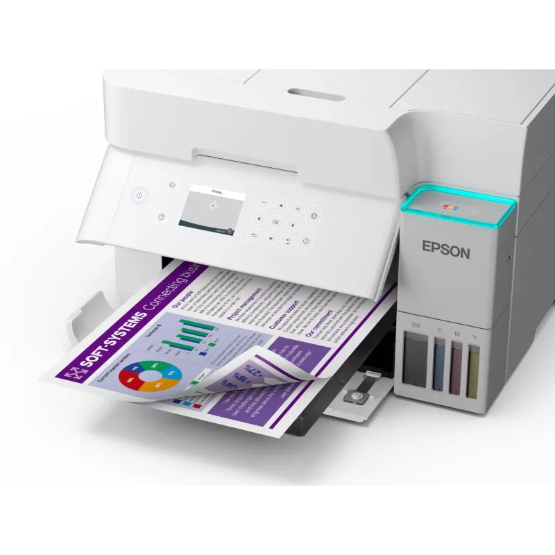 Impressora multifunções jato de tinta Epson EcoTank L6376 — cor, A4, 4800 x 1200 DPI, 35 ppm, Wi‑Fi, Ethernet, frente e verso