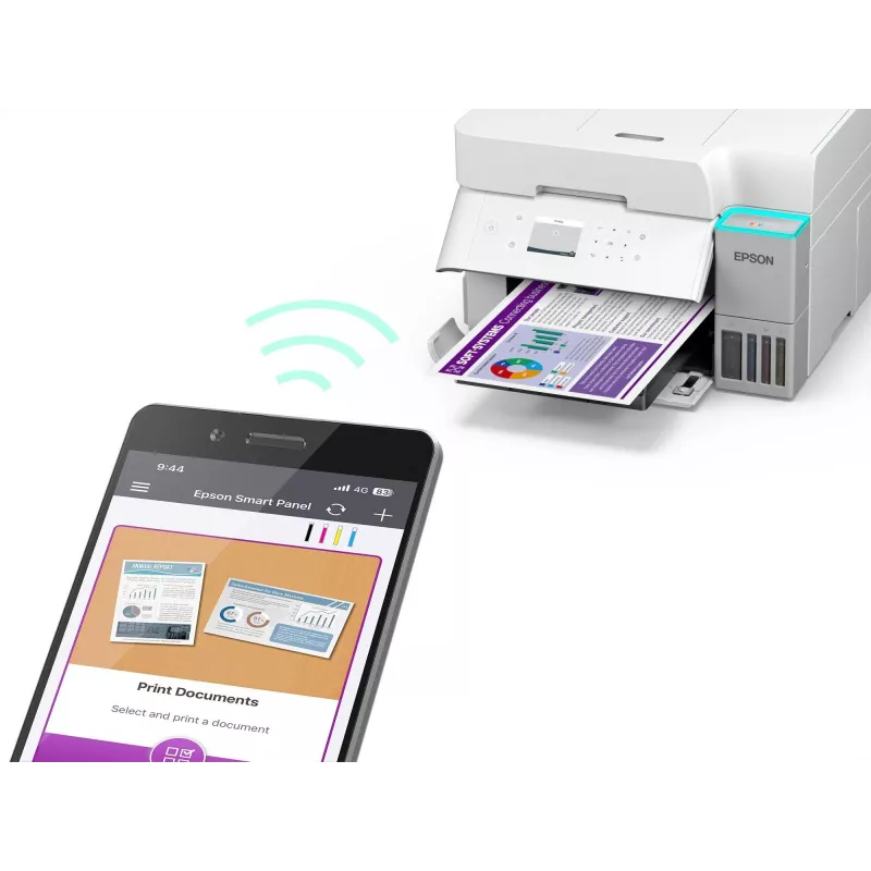 Impressora multifunções jato de tinta Epson EcoTank L6376 — cor, A4, 4800 x 1200 DPI, 35 ppm, Wi‑Fi, Ethernet, frente e verso