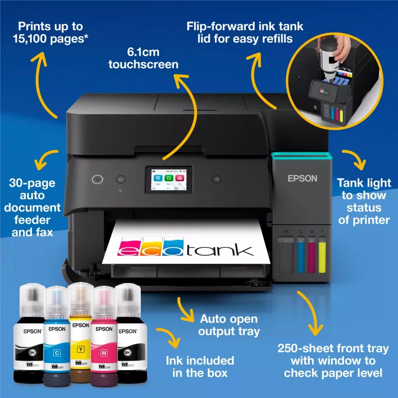 Epson EcoTank L6390 jato de tinta A4 4800 x 1200 DPI Wi-Fi