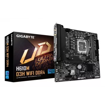 Placa-mãe GIGABYTE H610M D3H WIFI, H610, LGA 1700, Micro ATX