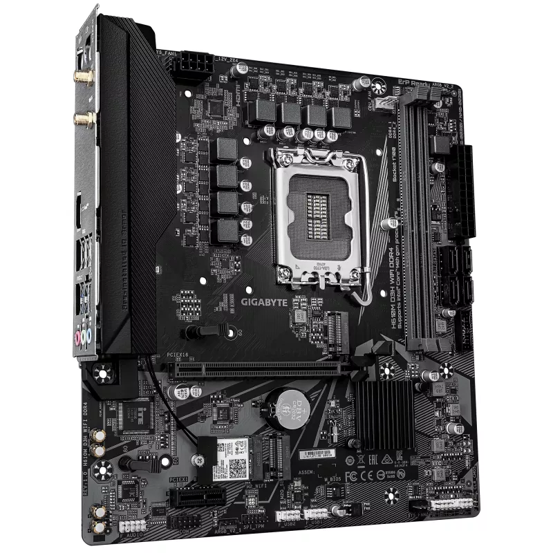 Placa-mãe GIGABYTE H610M D3H WIFI, H610, LGA 1700, Micro ATX
