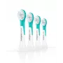 Cabeças de escova de substituição Sonicare For Kids Philips HX6034/90 — 4 unidades, azul/branco, substituição a cada 3 meses