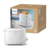 Torradeira Philips série 3000, 2 fatias, branco, metal, botões, botão rotativo, 900 W, 220-240 V