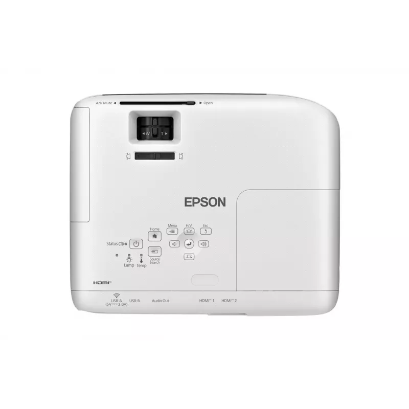 Projetor Epson EB-FH08 3600 lúmenes ANSI 3LCD 1080p, 16:9, lâmpada, 2,7 kg, HDMIx2